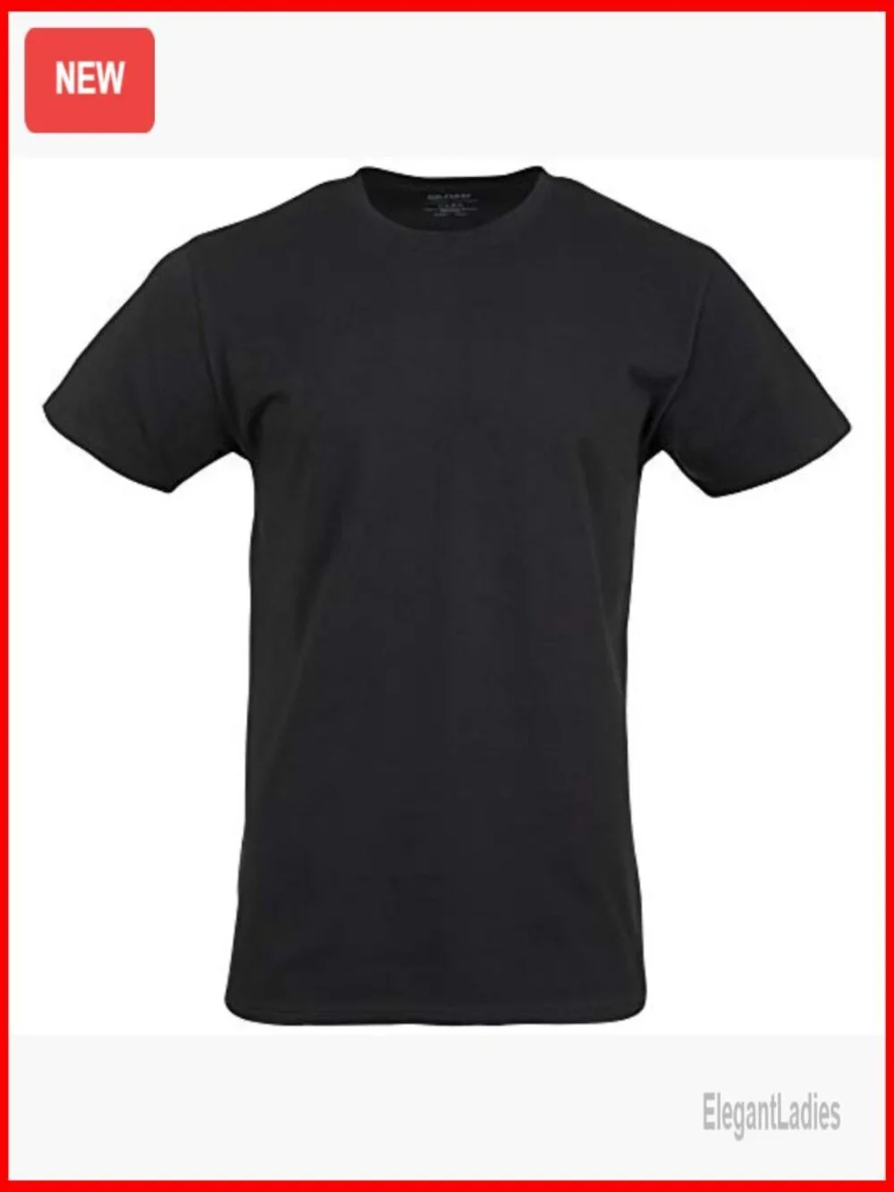 Men's Cotton Stretch Crew T-Shirts 3-Pack, Moisture Wicking, Tag-Free